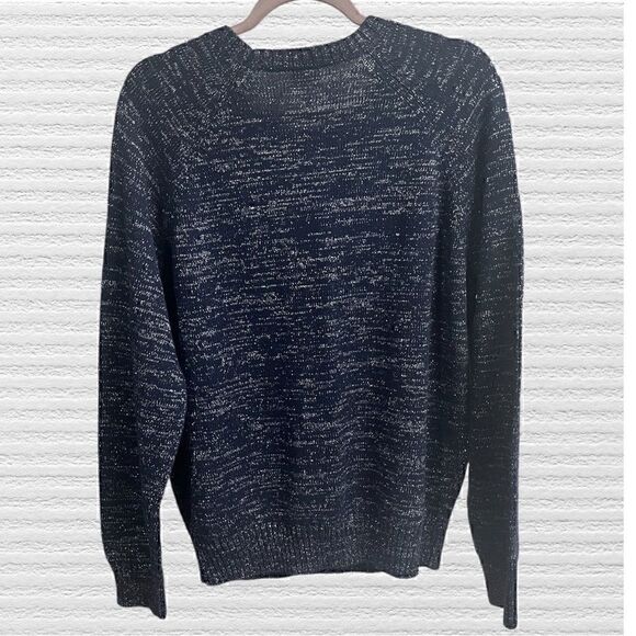 Juicy Couture Blue Silver Crew Neck Logo Sweater - Picture 2 of 5